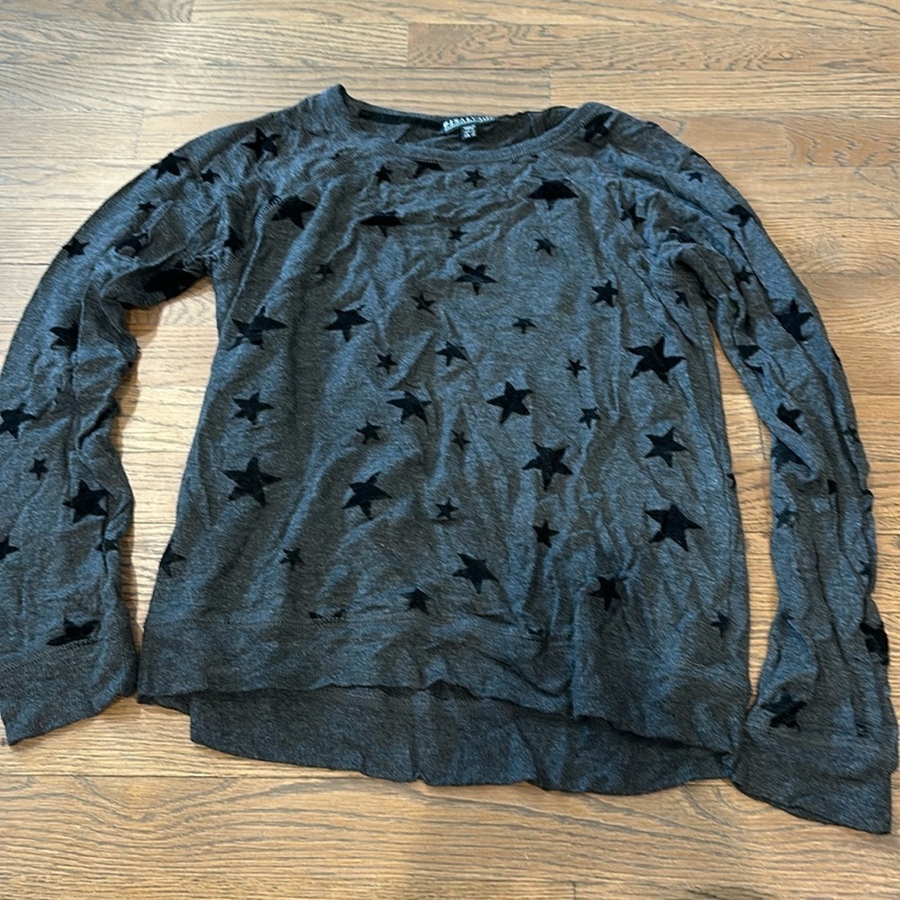 P.J. Salvage Women’s Gray Star Long Sleeve - Size XS